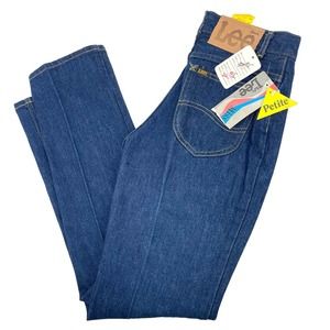 Deadstock Vintage 70s 80s Lee Denim Riders Jeans Indigo Dark Wash Womens Size 6P
